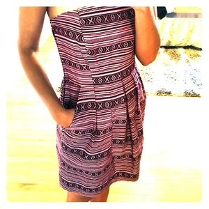 Pitaya Strapless Dress with Pockets!